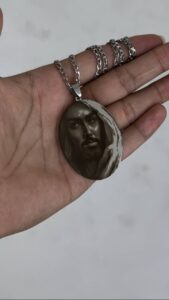 پلاک مذهبی استیل شمایل حسین کد 117