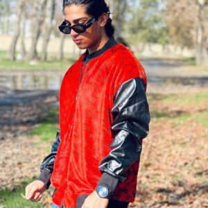 دورس پشمی آستین چرم کد 01